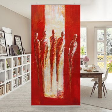 Room divider - Petra Schüßler - Five Figures In Red 02