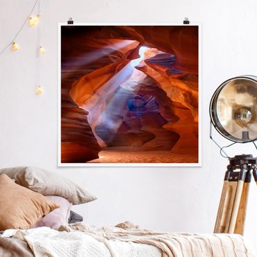 Poster - Play Of Light In Antelope Canyon