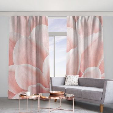 Curtain - Dahlia Pink Petals Detail
