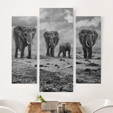 Print on canvas 3 parts - Large Familiy