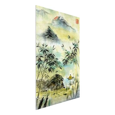 Print on forex - Japanese Watercolour Drawing Bamboo Forest
