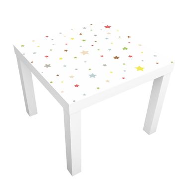 Adhesive film for furniture IKEA - Lack side table - No.YK34 Colourful Stars