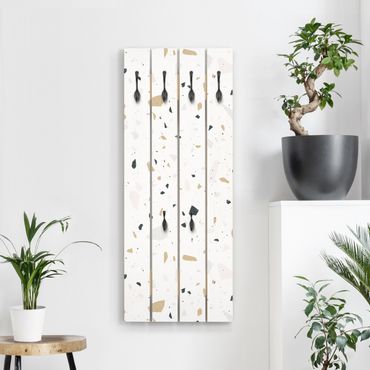 Wooden coat rack - Detailed Terazzo Pattern Sanremo