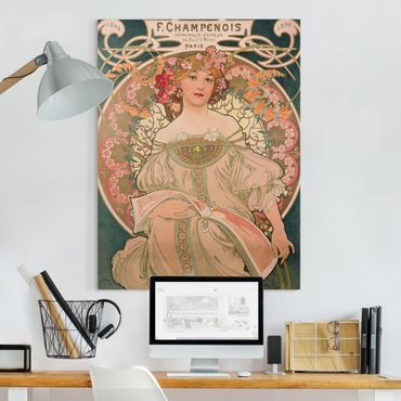 Canvas print - Alfons Mucha - Poster For F. Champenois