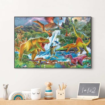 Interchangeable print - Dinosaurs In A Prehistoric Storm
