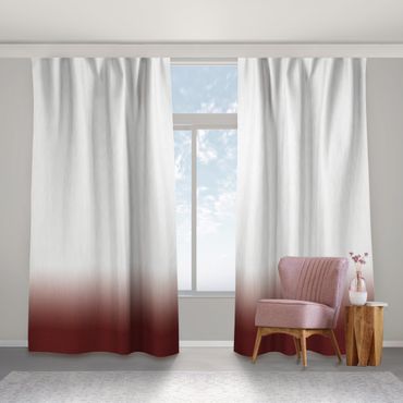 Curtain - Dip Dye Dark Red