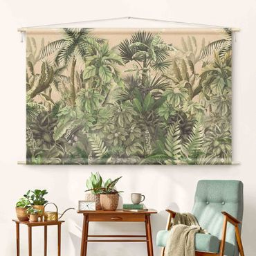 Tapestry - Jungle Plants In Green