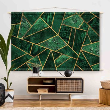 Tapestry - Dark Emerald With Gold