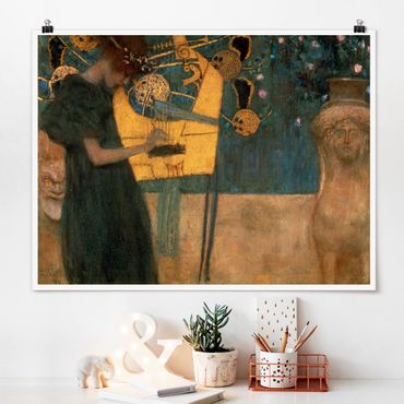 Poster - Gustav Klimt - Music