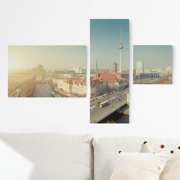 Print on canvas 3 parts - Berlin In The Morning