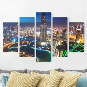 Print on canvas 5 parts - Dubai Marina