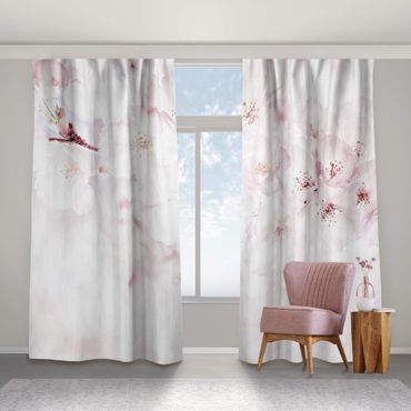 Curtain - A Touch Of Cherry Blossoms