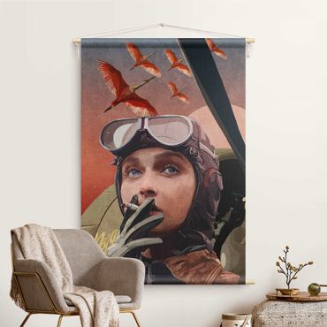Tapestry - Emel Tunaboylu - Vintage Female Pilot