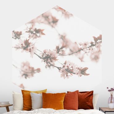 Self-adhesive hexagonal pattern wallpaper - Memories of Spring