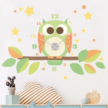 Wall sticker clock - Owl Clock