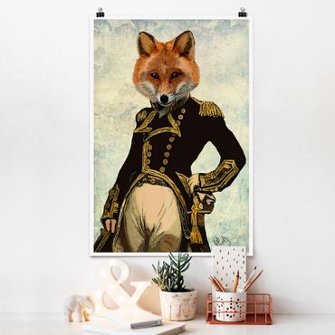 Poster animals - Animal Portrait - Fox Admiral
