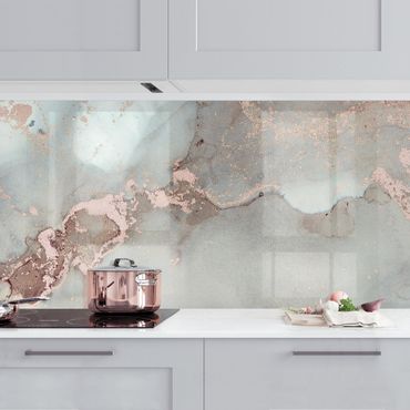 Kitchen wall cladding - Colour Experiments Marble Pastel And Gold