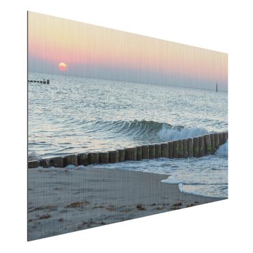 Print on aluminium - Sunset At The Beach