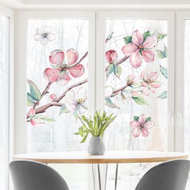 Window sticker - Cherry Blossom Branch Watercolour