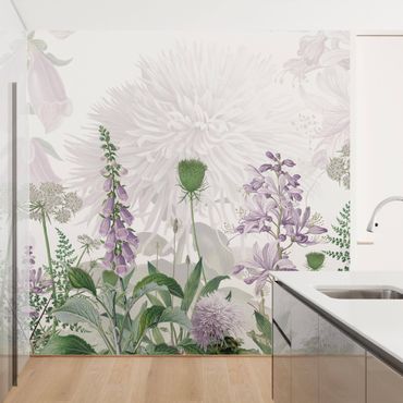 Wallpaper - Foxglove in delicate flower meadow