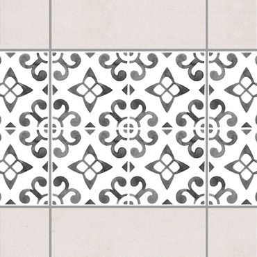 Tile sticker - Gray White Pattern Series No.5