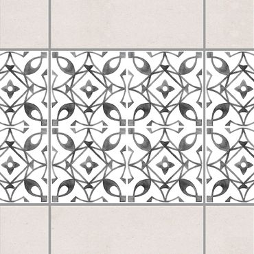 Tile sticker - Gray White Pattern Series No.8
