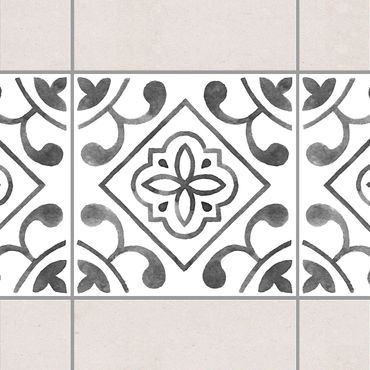 Tile sticker - Pattern Gray White Series No.2