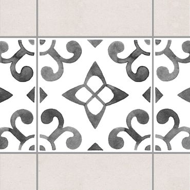Tile sticker - Pattern Gray White Series No.5