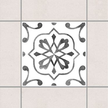 Tile sticker - Pattern Gray White Series No.4