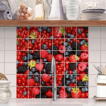 Tile sticker - Fruity Berries