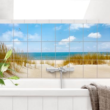 Tile sticker - Beach On The North Sea
