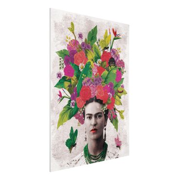 Forex print - Frida Kahlo - Flower Portrait