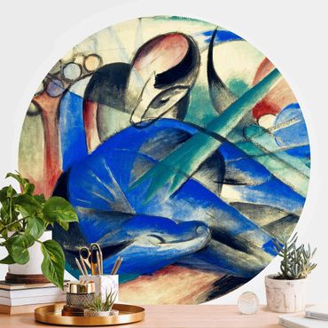 Self-adhesive round wallpaper - Franz Marc - Dreaming Horse