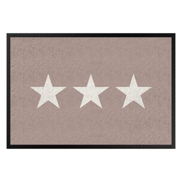Doormat - Three Stars Taupe