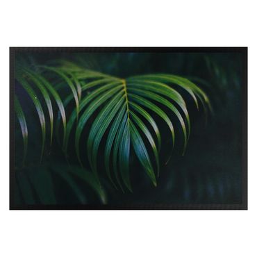 Doormat - Dark palm leaves