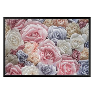Doormat - Pastel Paper Art Roses