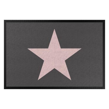 Doormat - Star In Anthracite Rosé