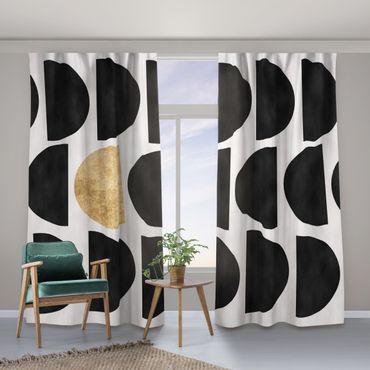 Curtain - Geometrical Semicircle II