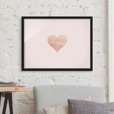 Framed poster - Shimmering Heart