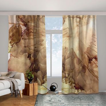 Curtain - Golden Brown Explosion I