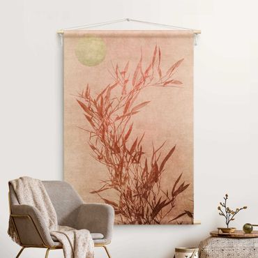 Tapestry - Golden Sun Pink Bamboo
