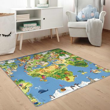 Rug - Great And Funny Worldmap