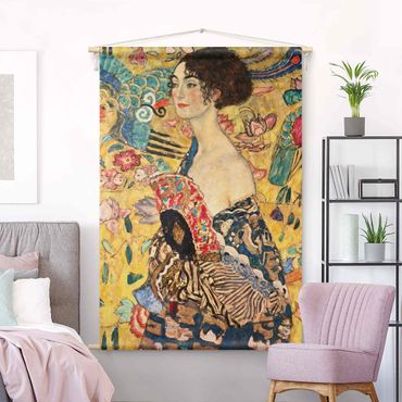Tapestry - Gustav Klimt - Lady With Fan