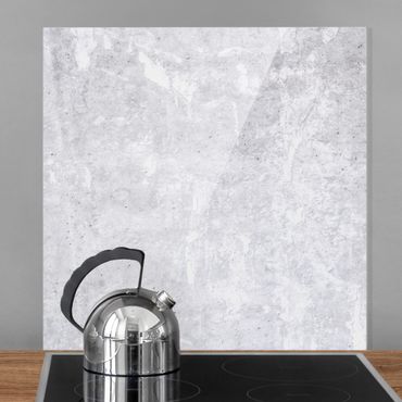 Splashback - Light Grey Concrete Pattern - Square 1:1