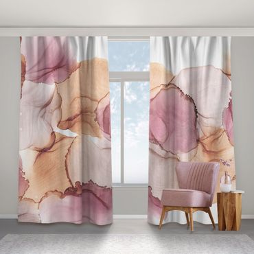 Curtain - Autumn Vibes In Purple And Copper