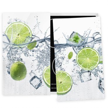 Glass stove top cover - Refreshing Lime