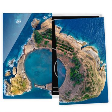 Glass stove top cover - Aerial View - The Island Of Vila Franca Do Campo