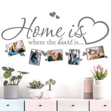 Wall sticker - Home is where the heart is - Picture Frame