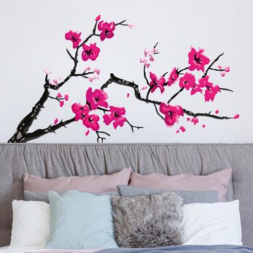 Wall sticker - Cherry Blossom Twig Pink