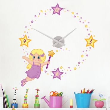 Wall sticker clock - small Fairy